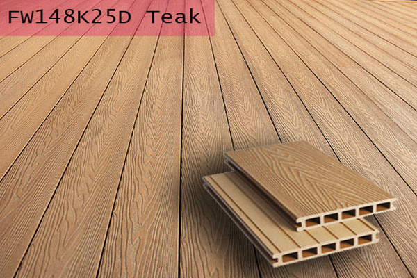 Hosung® Dragonbeard teak decking cladding - HOSUNG WPC Composite