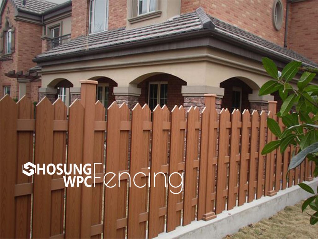 WPC Picket Fence Case 1 wpc fence manufacturer,wpc fence china,wpc fencing factories - HOSUNG WPC Composite