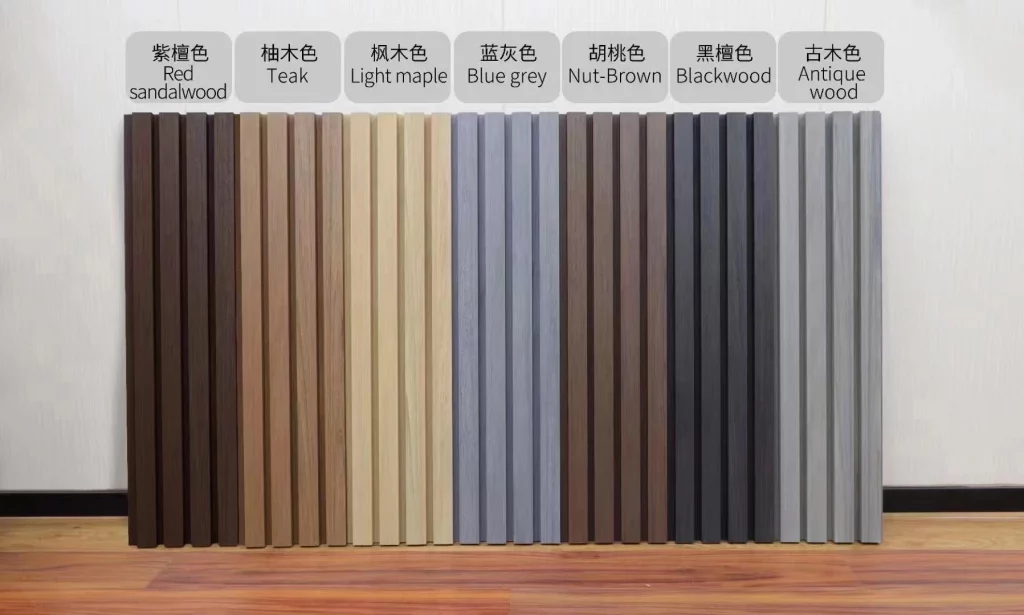 Wood Color WPC Material Waterproof High Quality Factory Direct Hollow Design WPC Wall Panel WPC Industry Trends - HOSUNG WPC Composite